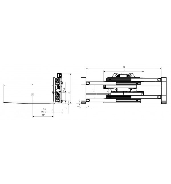 Acessório para Empilhador Bolzoni Fork Clamp #2